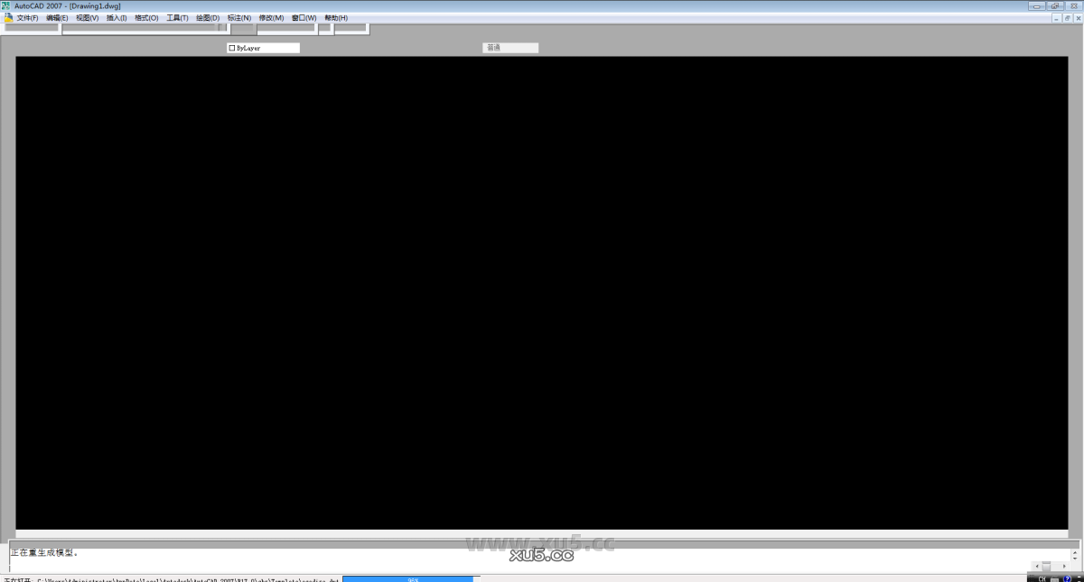 AutoCAD 2007 主界面截图