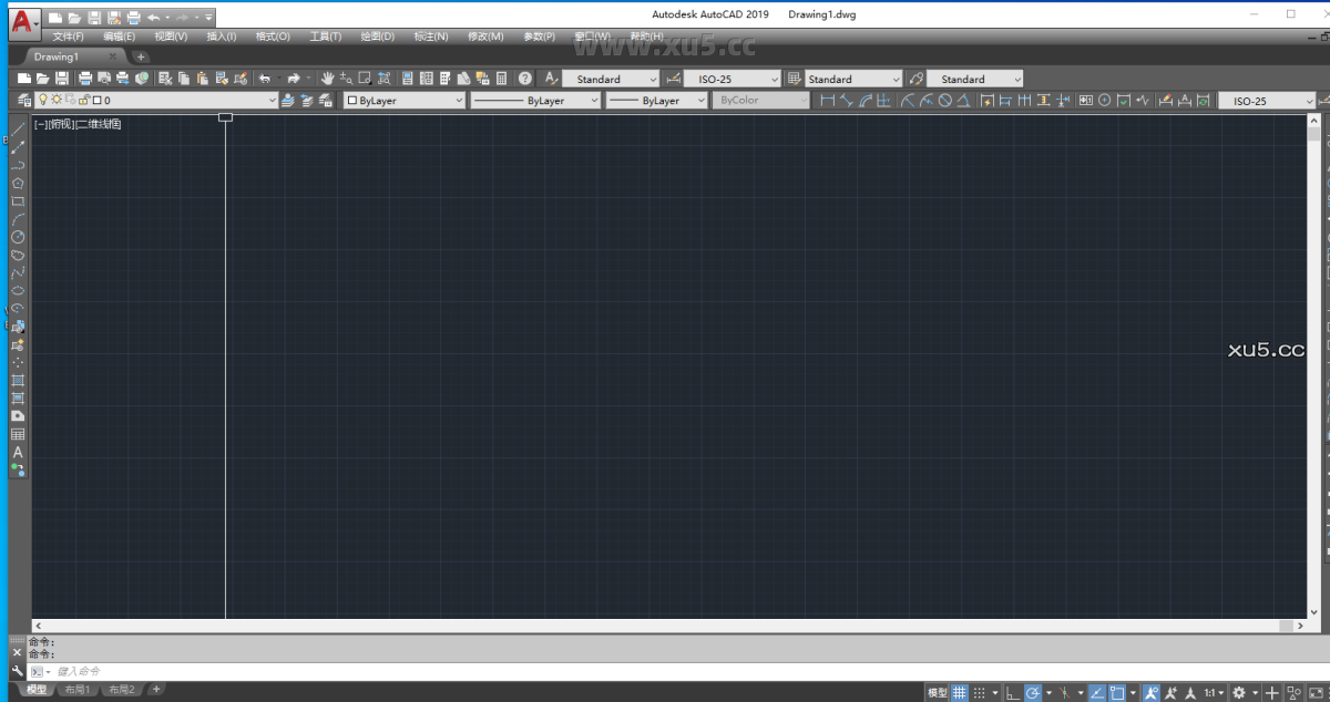 AutoCAD 2019 打印设置界面