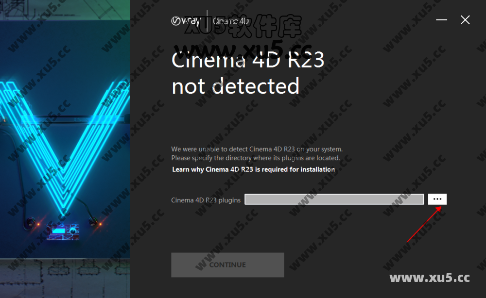 VRay 5.0 for C4D 安装进度截图
