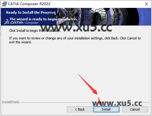 DS CATIA Composer R2022安装路径选择
