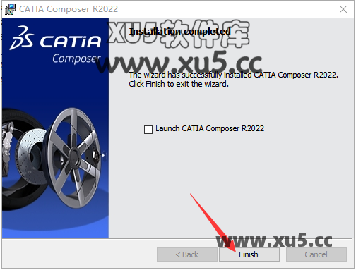 DS CATIA Composer R2022安装完成提示