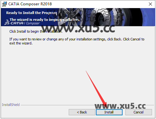DS CATIA Composer R2018安装路径选择图