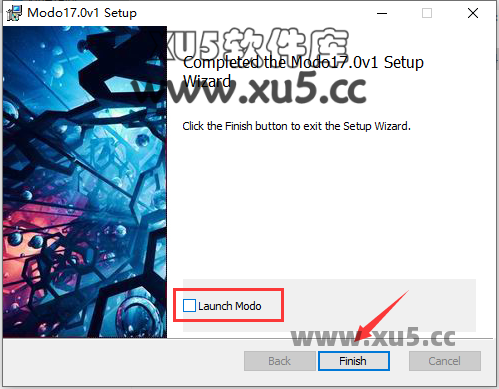 Modo 17.0v1 安装进度界面截图