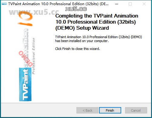 TVPaint Animation 10.0 安装完成截图