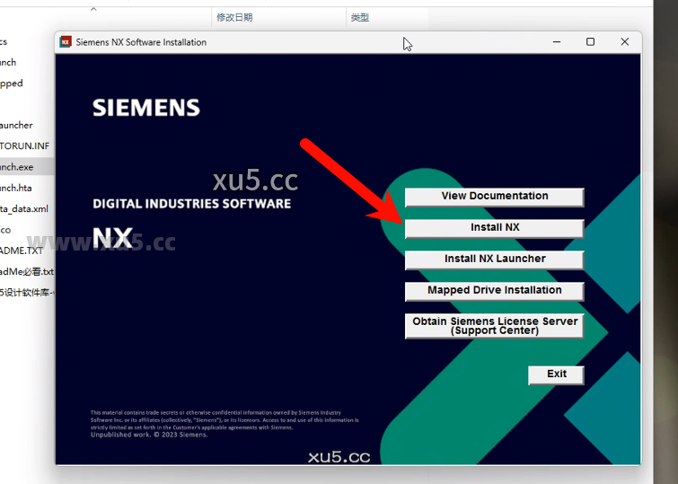 UG NX2306安装路径设置界面截图