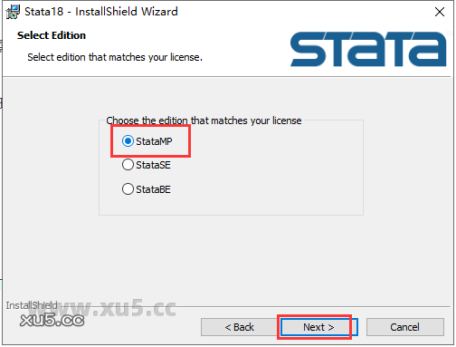 Stata 18安装选项配置界面