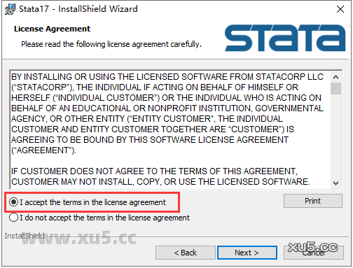 Stata 17安装教程第一步：准备安装文件界面
