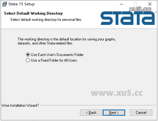 Stata 15安装路径选择截图