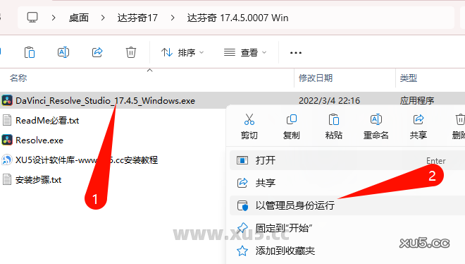 DaVinci Resolve v17.4.5 下载选项截图