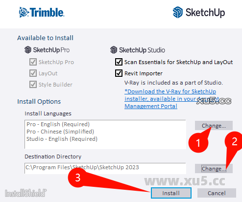 SketchUp Pro 2023安装完成提示