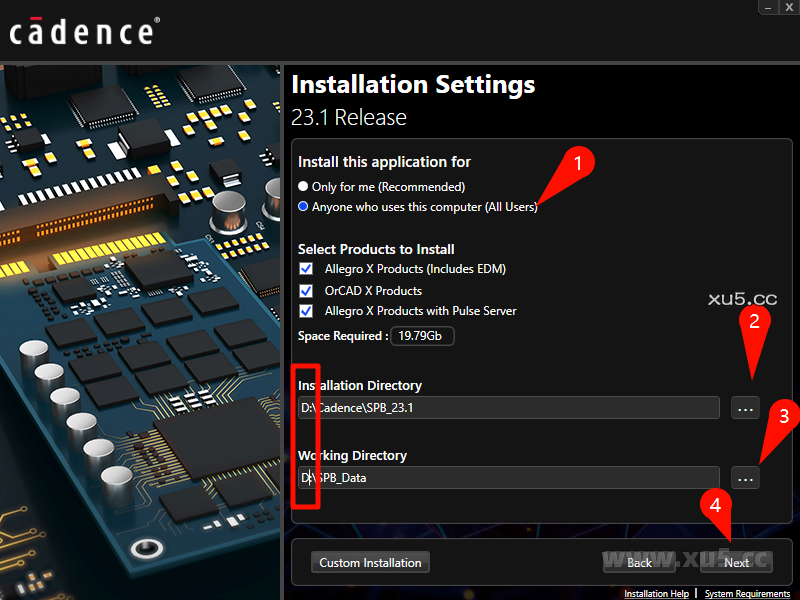 Cadence 23.1安装选项界面图